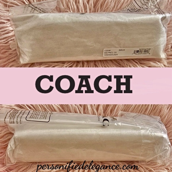 NEW Coach Limited Edition Cherry Print Black Red Multi Coated Canvas Pencil Case - Picture 8 of 13